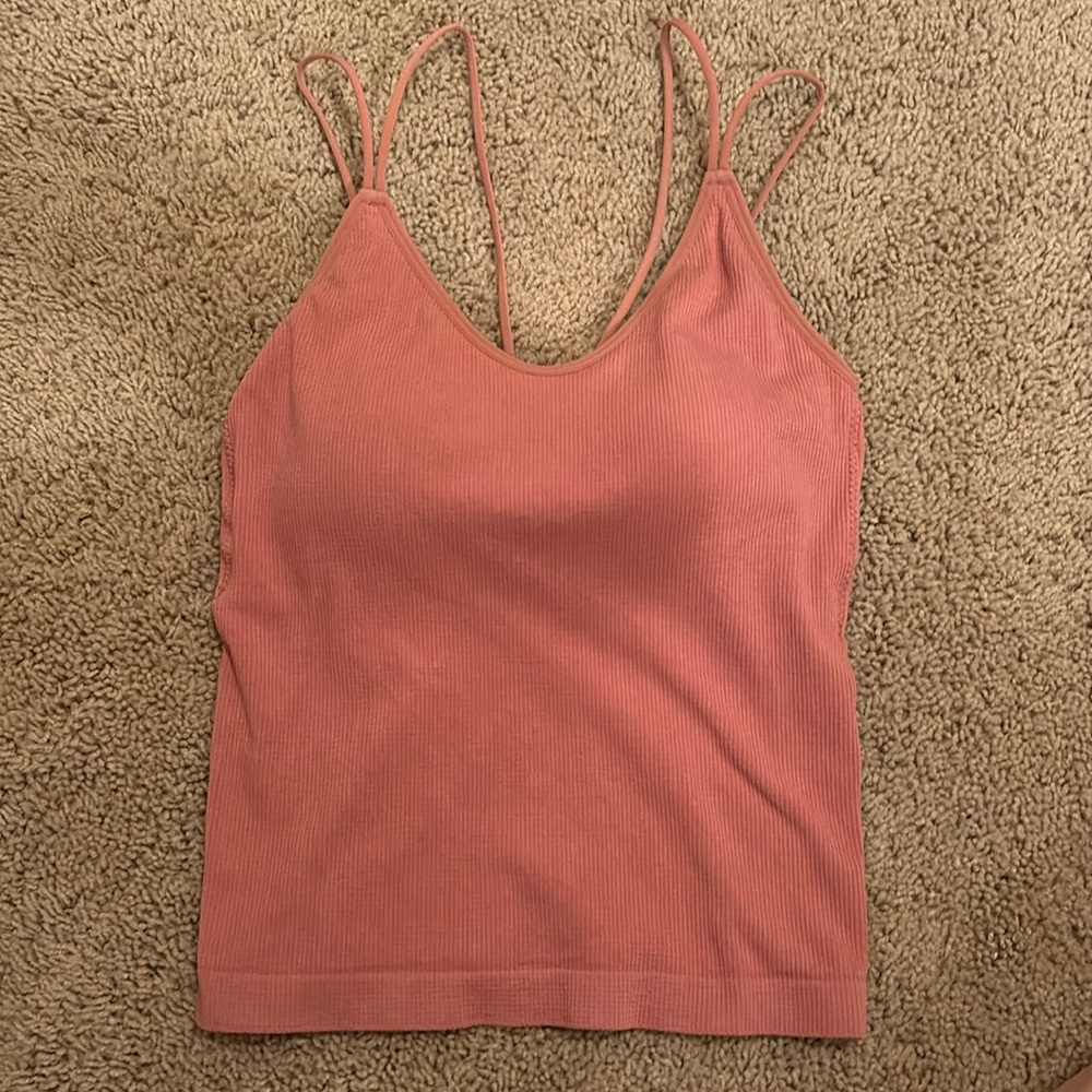 Pink Padded Tank Top - Picture 3 of 6